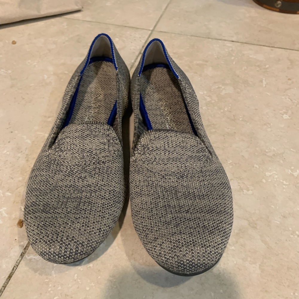 Rothy’s The Loafer Womens Size US 6.5 Taupe Heather Round Toe Loafer